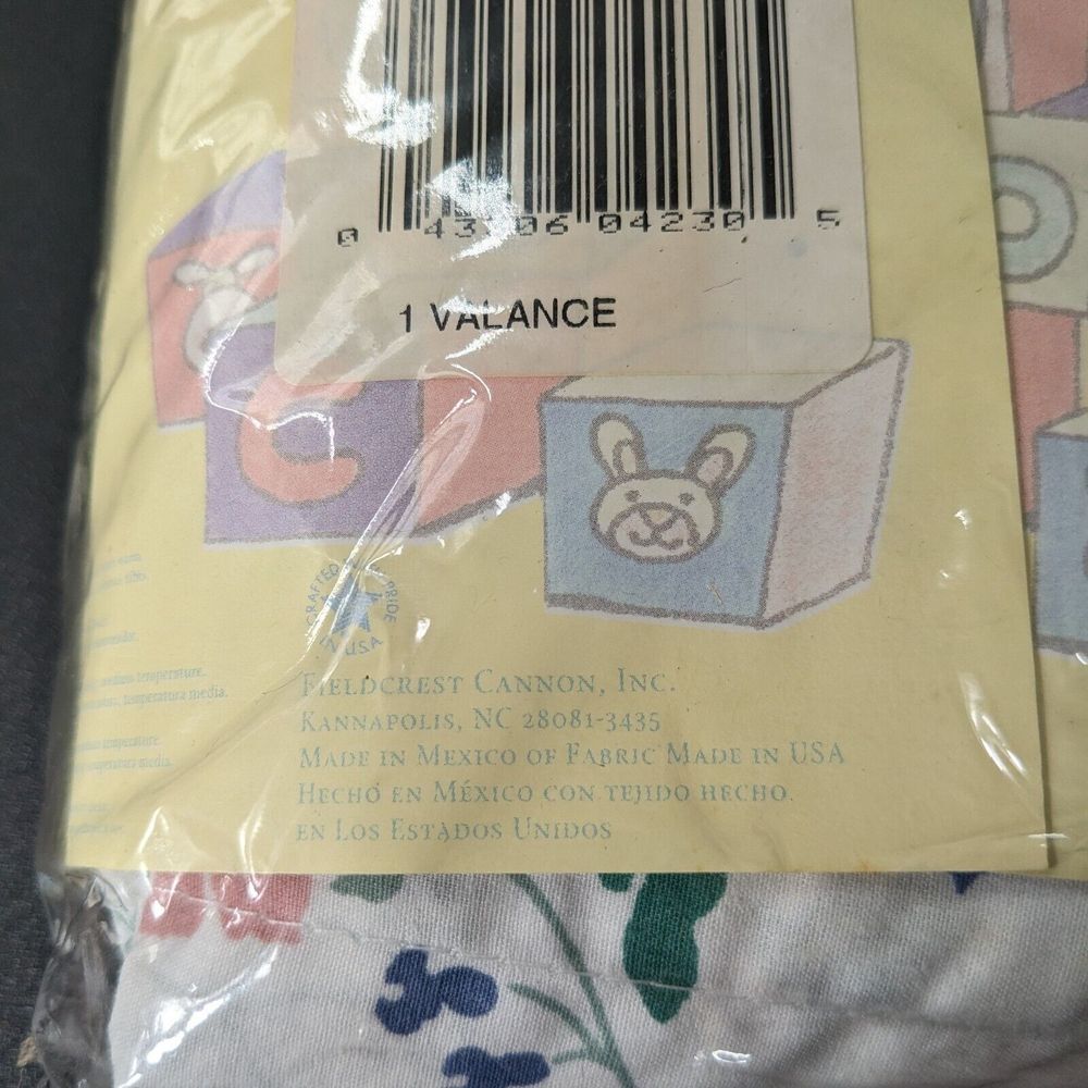 Vintage Cannon Classic Baby Balloon Valance Sweet Serenade Pastel 87x15 - Picture 6 of 6